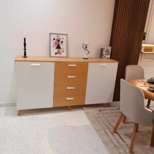 Buffet blanc et effet blenz