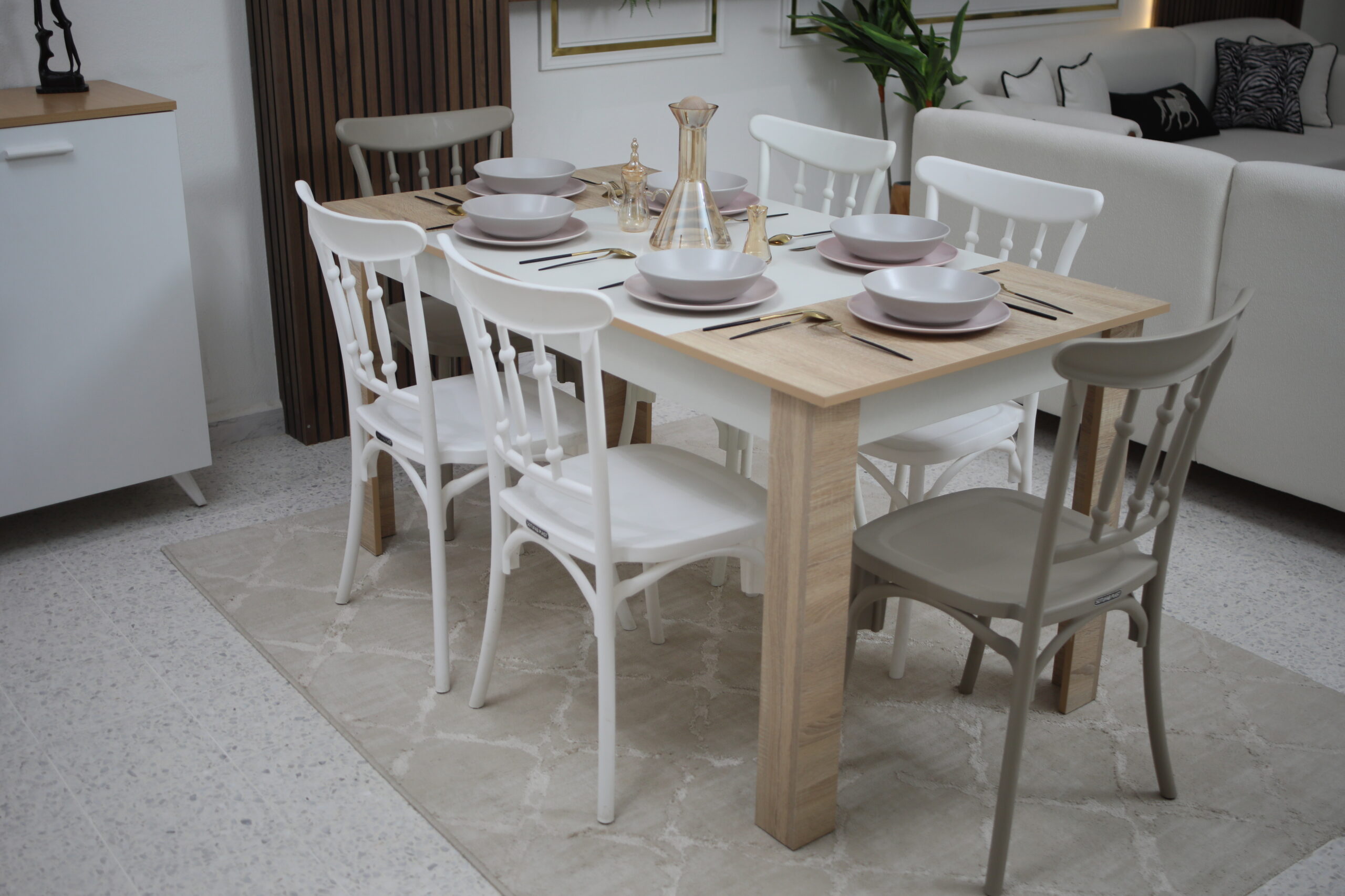 Tables et 6 chaises Sonoma