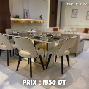 Table et 6 Chaises Léo