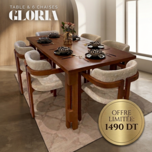 Table et 6 Chaises Gloria